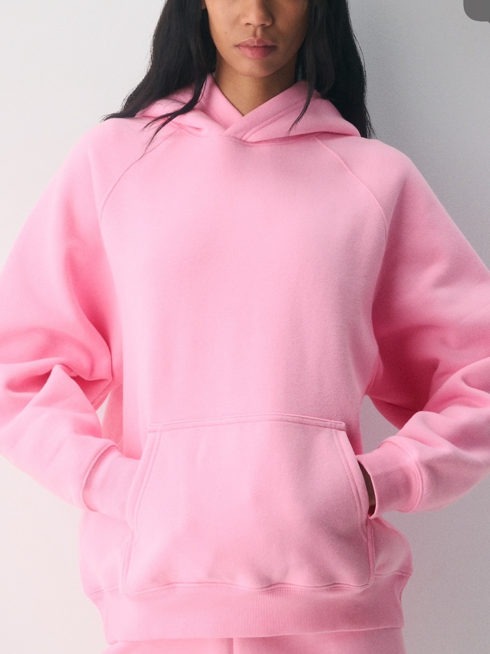 Aritzia Mega Fleece Jelly Bean Pink Hoodie- Size Small